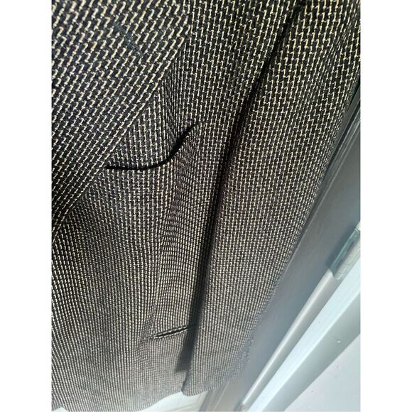 Paul Zileri Wool Blend Gruppo Blazer Black Gold Metallic Size L 52 - Picture 15 of 16